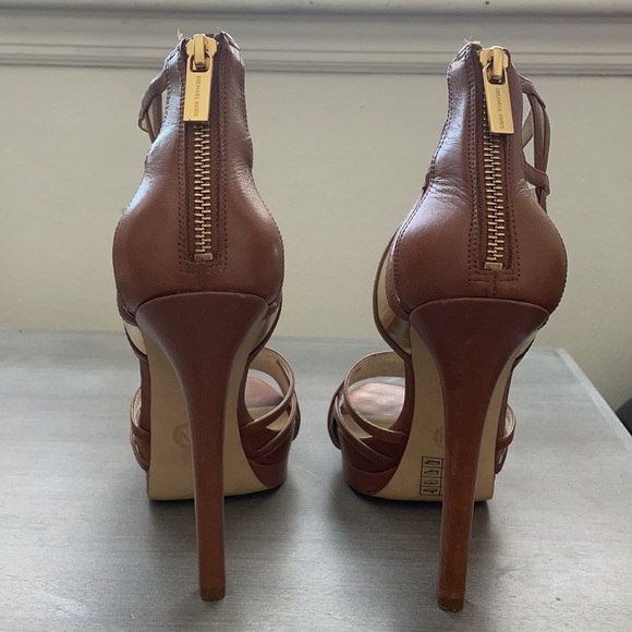 Michael Kors Gold & Tan Heels - Picture 3 of 6